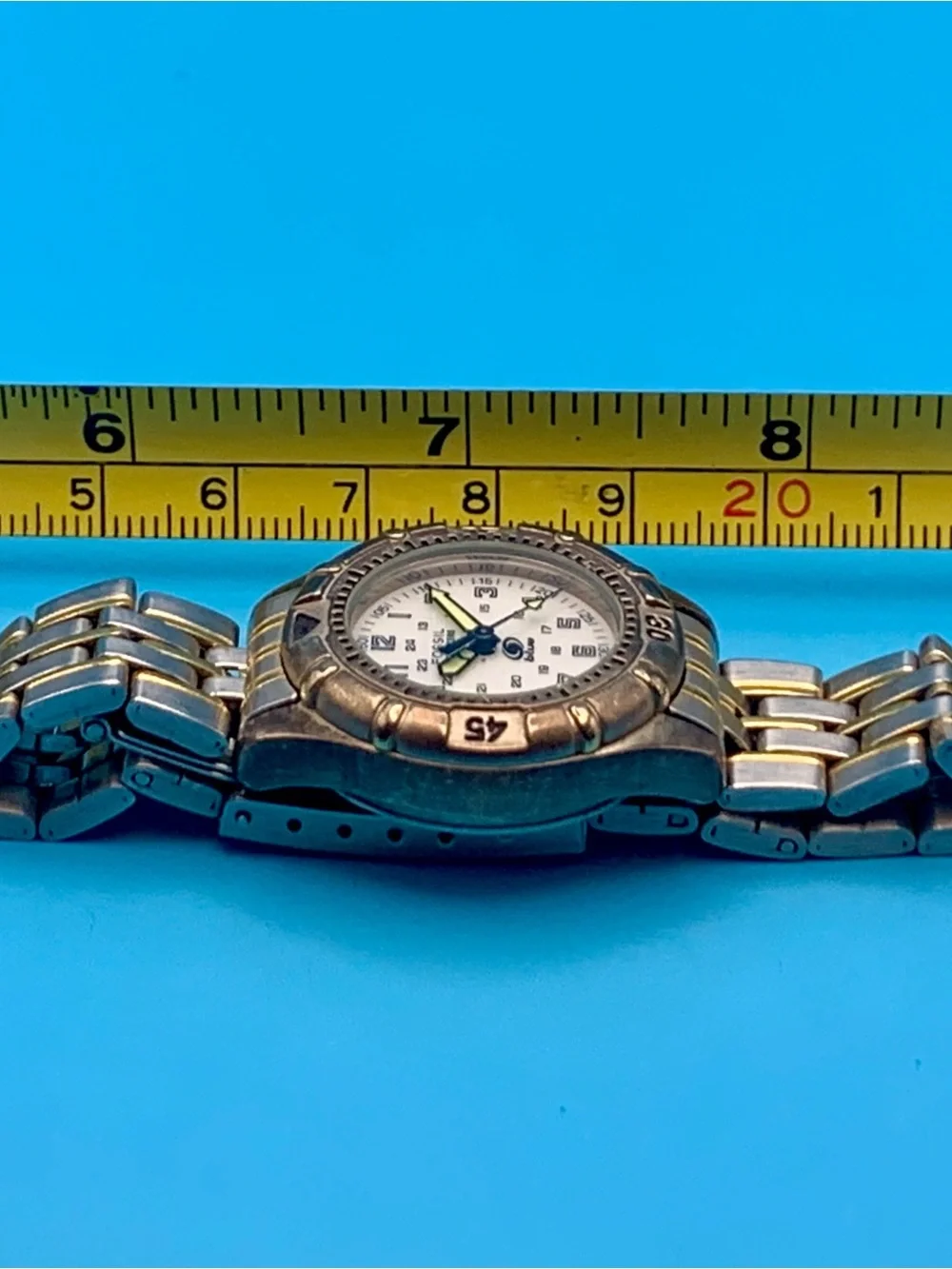 FOSSIL BLUE STARMASTER LU-2531 Women’s Vintage Watch Backlight Works New Battery